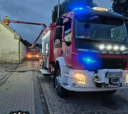 Pożar sadzy w przewodzie kominowym – strażacy interweniowali w mieście