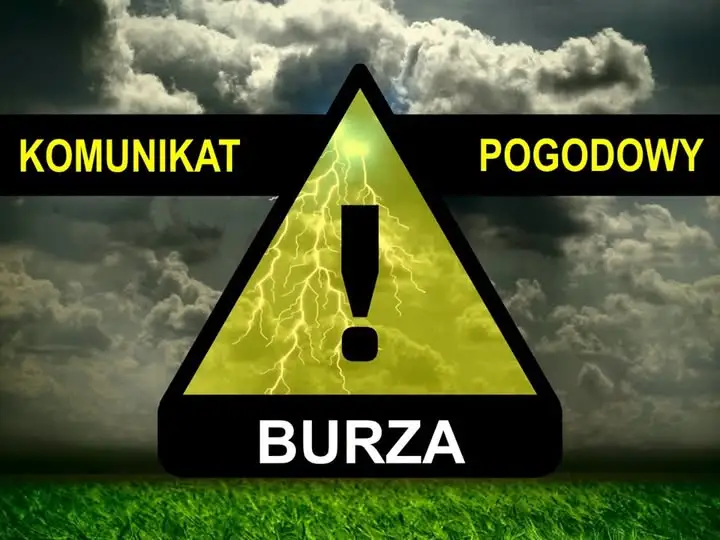 Ostrzeżenie przed burzami w powiecie nyskim – możliwe silne porywy wiatru i grad