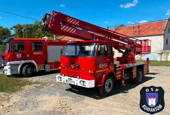 Powalone drzewo w Przydrożu Małym – interwencja strażaków