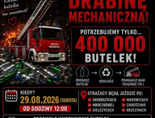 OSP Skoroszyce zbiera butelki kaucyjne – wsparcie dla jednostki