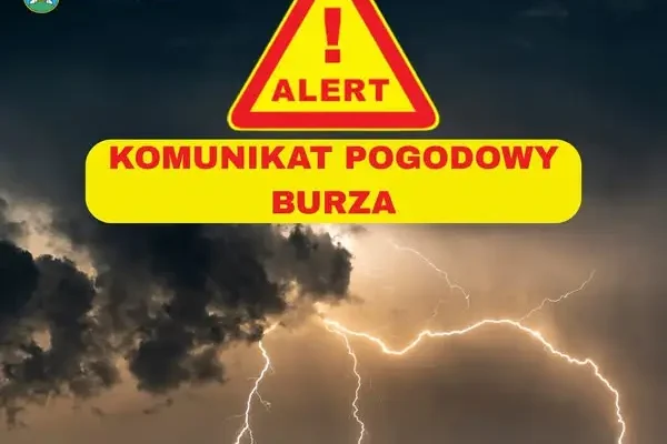 Ostrzeżenie przed burzami w powiecie nyskim – możliwy grad i silny wiatr