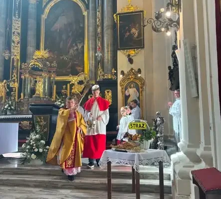 Młodzieżowa Drużyna Pożarnicza uświetniła dożynki w Otmuchowie