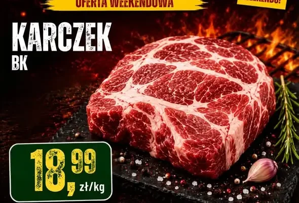 Weekendowa promocja mięsna w sklepach Bort-Wimar – karczek i żeberka w atrakcyjnych cenach