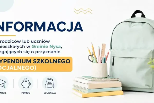 Do 15 września można składać wnioski o stypendium szkolne w Gminie Nysa
