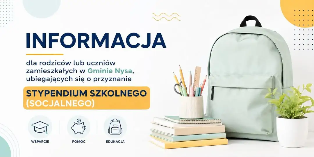 Do 15 września można składać wnioski o stypendium szkolne w Gminie Nysa