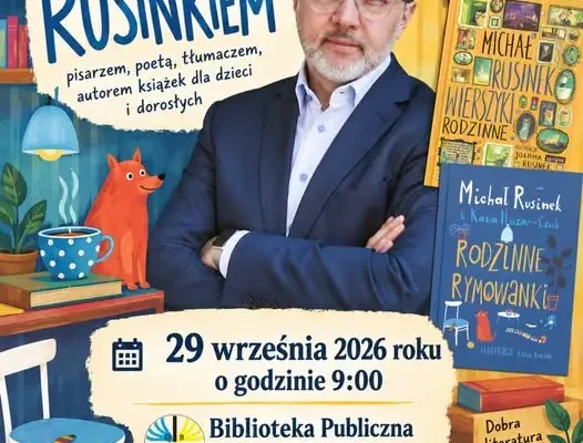 Michał Rusinek w Bibliotece Publicznej w Prusinowicach – spotkanie autorskie już 29 września