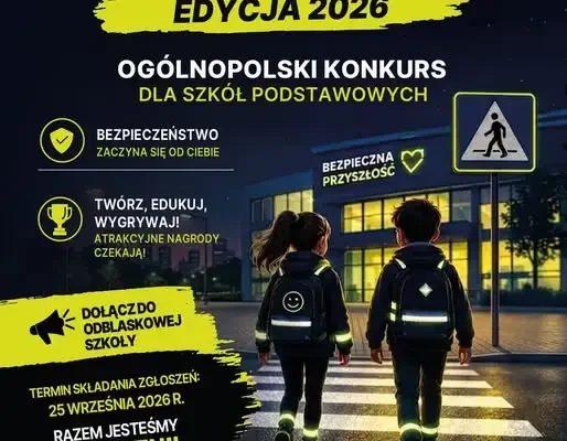 Rusza ogólnopolska akcja „Odblaskowa szkoła 2026” – policja zaprasza szkoły do udziału