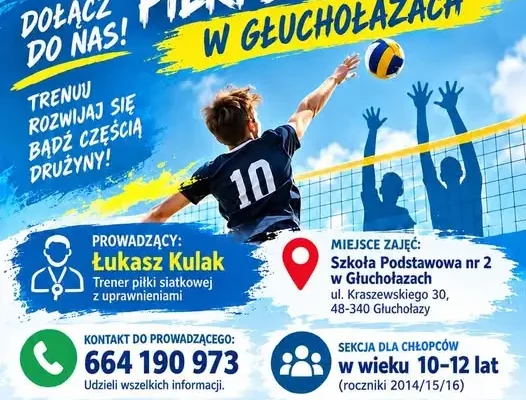 Zajęcia siatkówki dla dzieci w Głuchołazach – zapisy trwają
