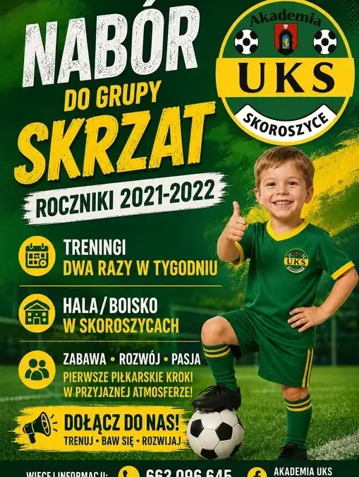 Otwarty nabór do grupy Skrzat – zapisy dla dzieci z roczników 2021–2022