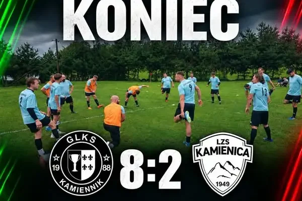 GLKS Kamiennik rozgromił LZS Kamienica 8:2. Hat-trick i poker goli na koncie!