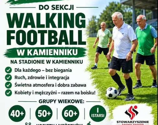 Walking Football w Kamienniku – nowa sekcja zaprasza na stadion