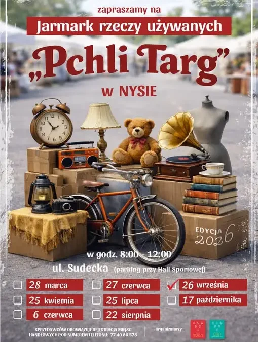 Pchli Targ w Nysie już w najbliższą sobotę – 26 września 2026