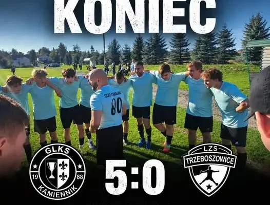 GLKS Kamiennik rozgromił LZS Trzeboszowice 5:0. Hat-trick Sławomira Matrasa i obroniony karny Antka Wisły