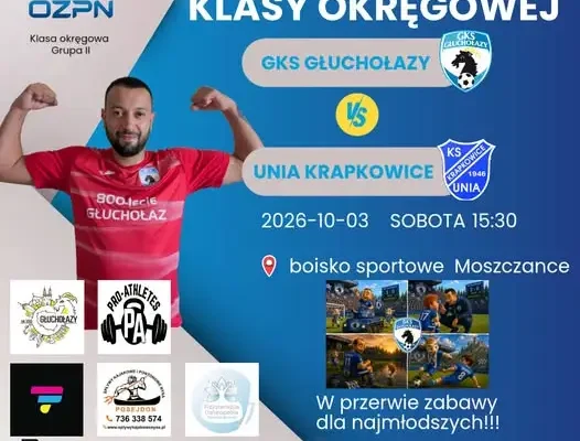 GKS Głuchołazy zaprasza na mecz z Unią Krapkowice – w sobotę o 15:30