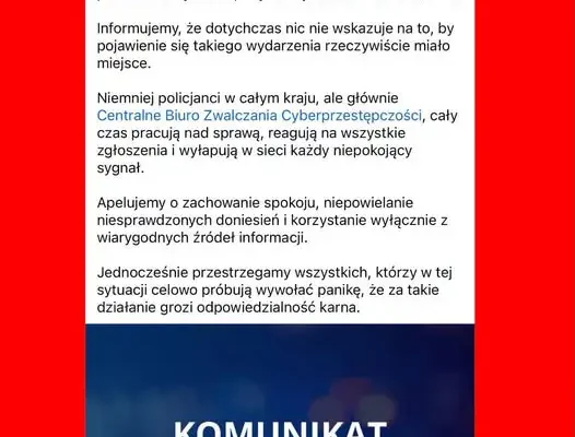Policja dementuje plotki o rzekomym internetowym challenge’u. Apel o spokój i wiarygodne źródła