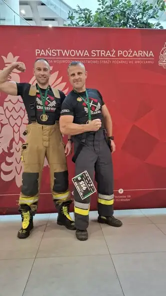 Strażacy z Nysy na podium Mistrzostw Polski w Biegu po Schodach
