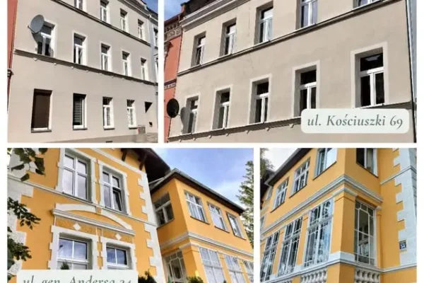 Nowe elewacje w Głuchołazach: Kościuszki 69 i Andersa 34 odzyskały blask