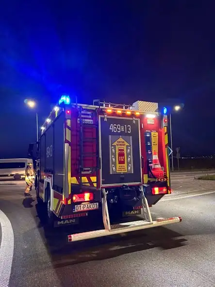 Wyjazd OSP Pakosławice: plama ropopochodna na DK46 i DW401