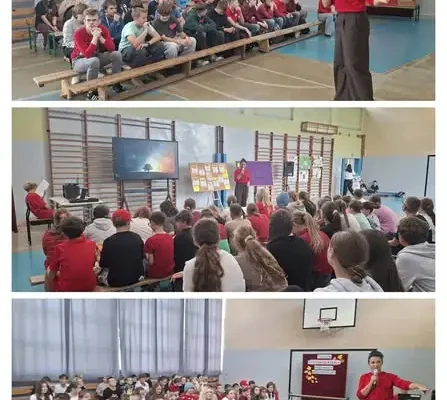 Happening przeciw przemocy rówieśniczej w szkole w Łambinowicach