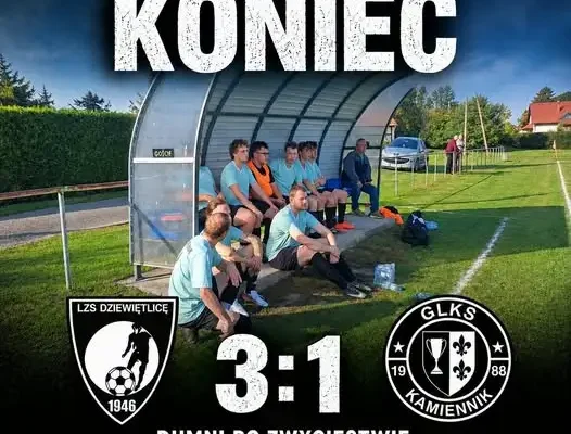 GLKS Kamiennik przegrywa z LZS Dziewiętlice 1:3