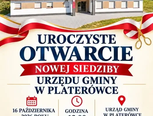Nowa siedziba Urzędu Gminy w Platerówce – otwarcie już 16 października