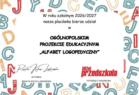 Uczniowie z Nysy realizują projekt „Alfabet Logopedyczny”