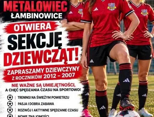 Kobieca sekcja piłki nożnej w Łambinowicach zaprasza na treningi