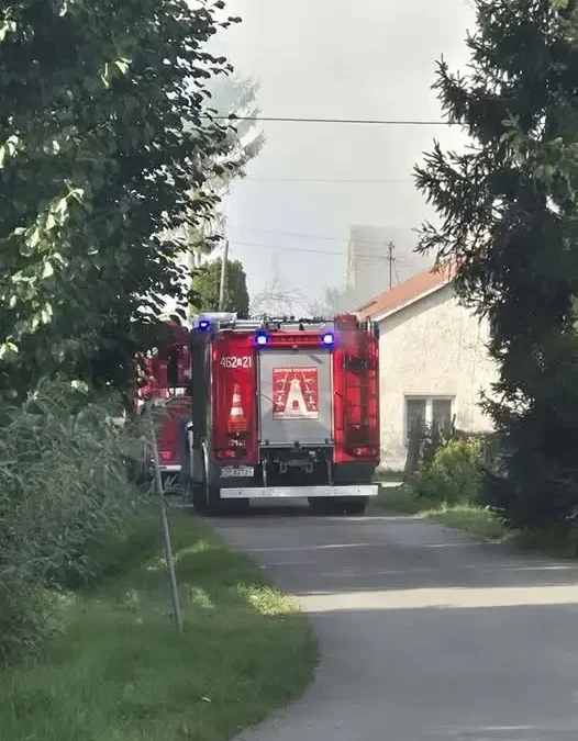 Pożar budynku gospodarczego w Wilamowicach Nyskich – akcja strażaków
