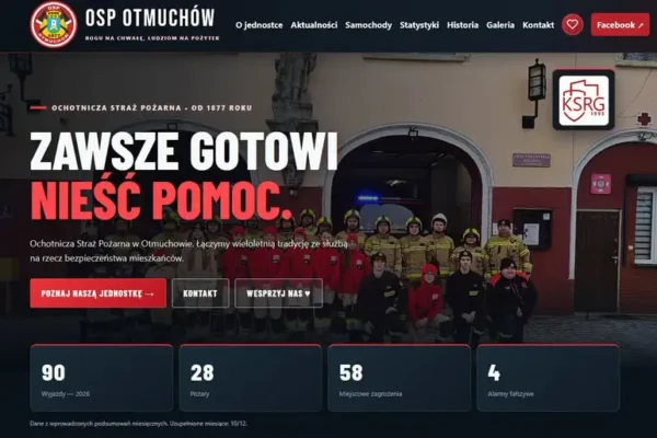 OSP Otmuchów uruchomiła nową stronę internetową
