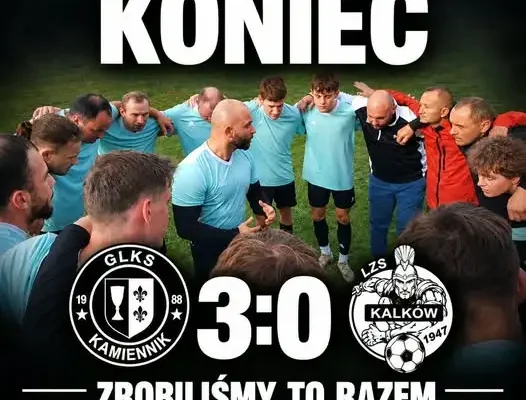 GLKS Kamiennik wygrywa 3:0! Trzy bramki i czyste konto