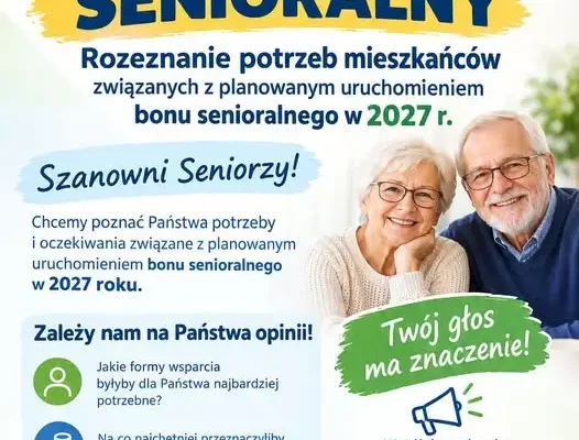 Gmina Pakosławice pyta seniorów o potrzeby. Rusza bon senioralny 2027