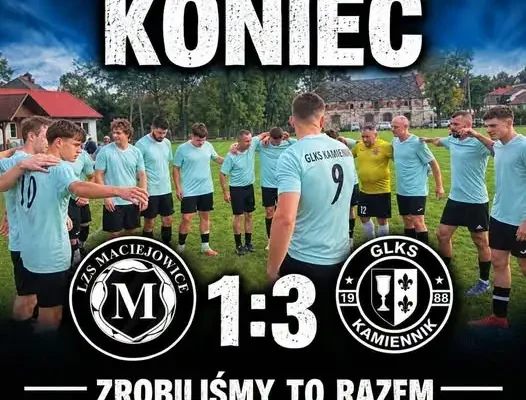 GLKS Kamiennik wygrywa na wyjeździe z LZS Maciejowice 3:1