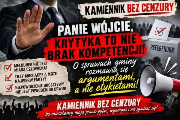 Kamiennik: spór o referendum. Mieszkańcy odpowiadają wójtowi