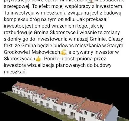 Obiecane mieszkania w Skoroszycach nadal nie powstały. Minęły dwa lata od zapowiedzi
