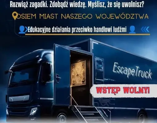EscapeTruck w Nysie: interaktywna lekcja o zagrożeniach handlu ludźmi