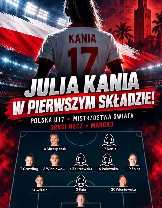 Julia Kania zagra w pierwszym składzie Polski U17 na mundialu w Maroku