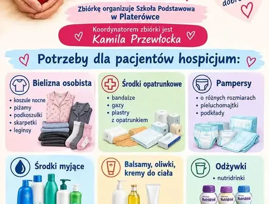 Społeczność szkolna z Platerówki organizuje zbiórkę dla Hospicjum Bonifraterskiego