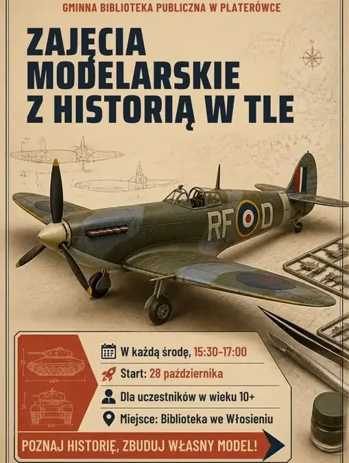 Modelarskie warsztaty z historią w Gminnej Bibliotece w Platerówce