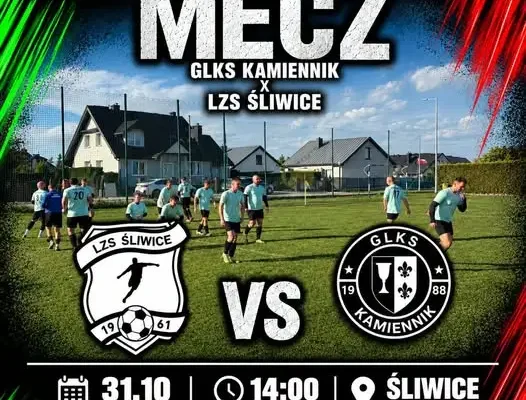 GLKS Kamiennik LZS Śliwice zagra w sobotę o kolejne punkty
