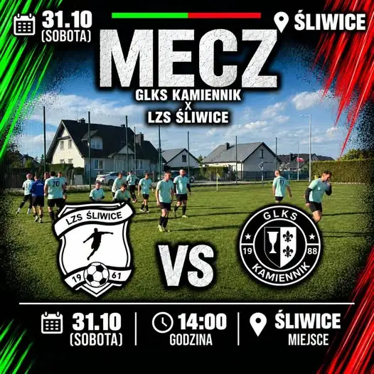 GLKS Kamiennik LZS Śliwice zagra w sobotę o kolejne punkty