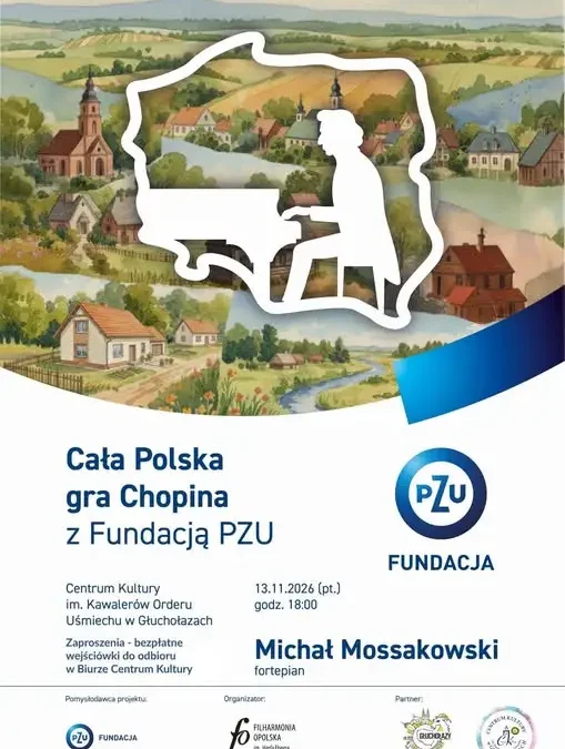 Głuchołazy dołączają do ogólnopolskiego cyklu „Cała Polska gra Chopina”
