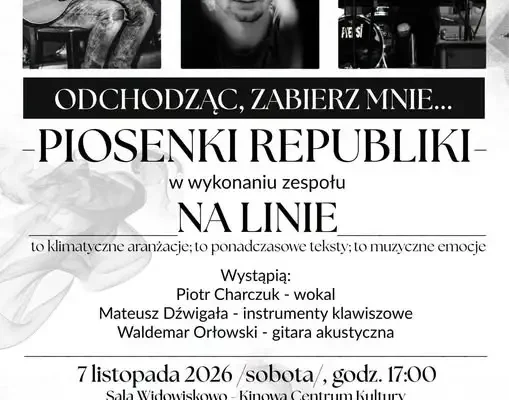 Koncert „Odchodząc, zabierz mnie…” – Republika na Muzycznych Fajfach w Głuchołazach