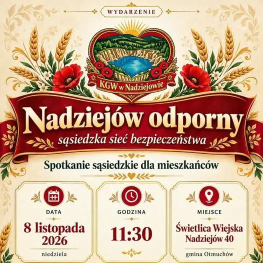 Nadziejów: spotkanie o pierwszej pomocy i sąsiedzkiej sieci bezpieczeństwa